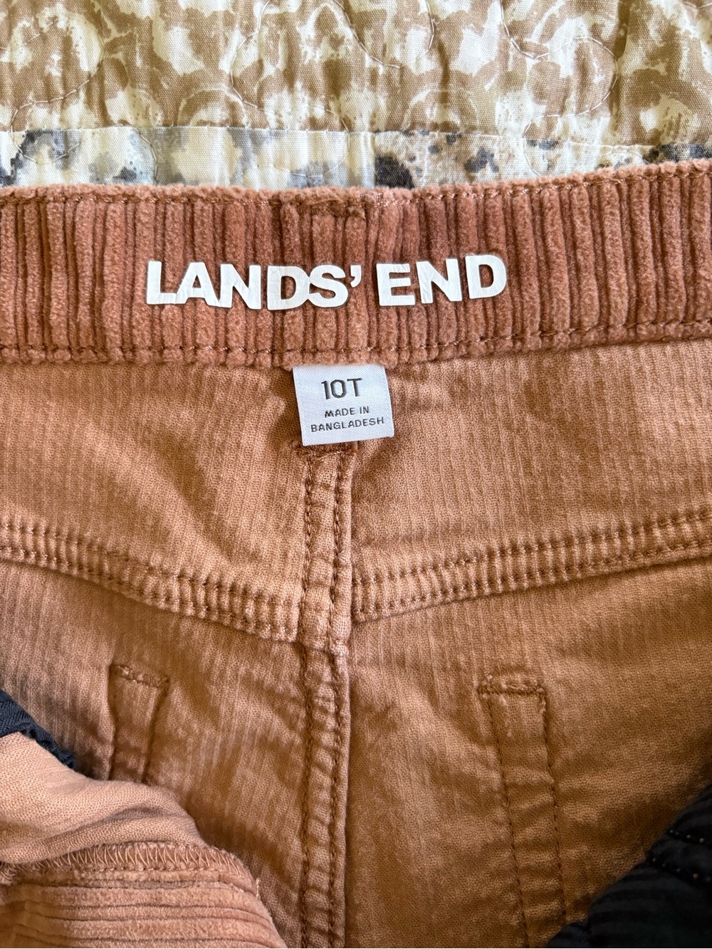Lands' End Wide-Leg Corduroy Pants. 10 Tall